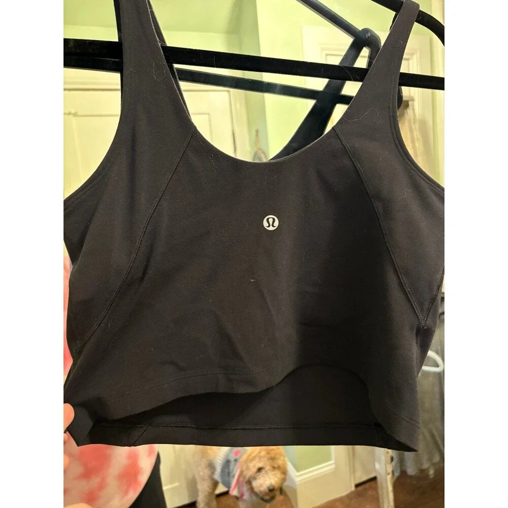 Lululemon size 10  Align tank top solid black - Picture 2 of 3